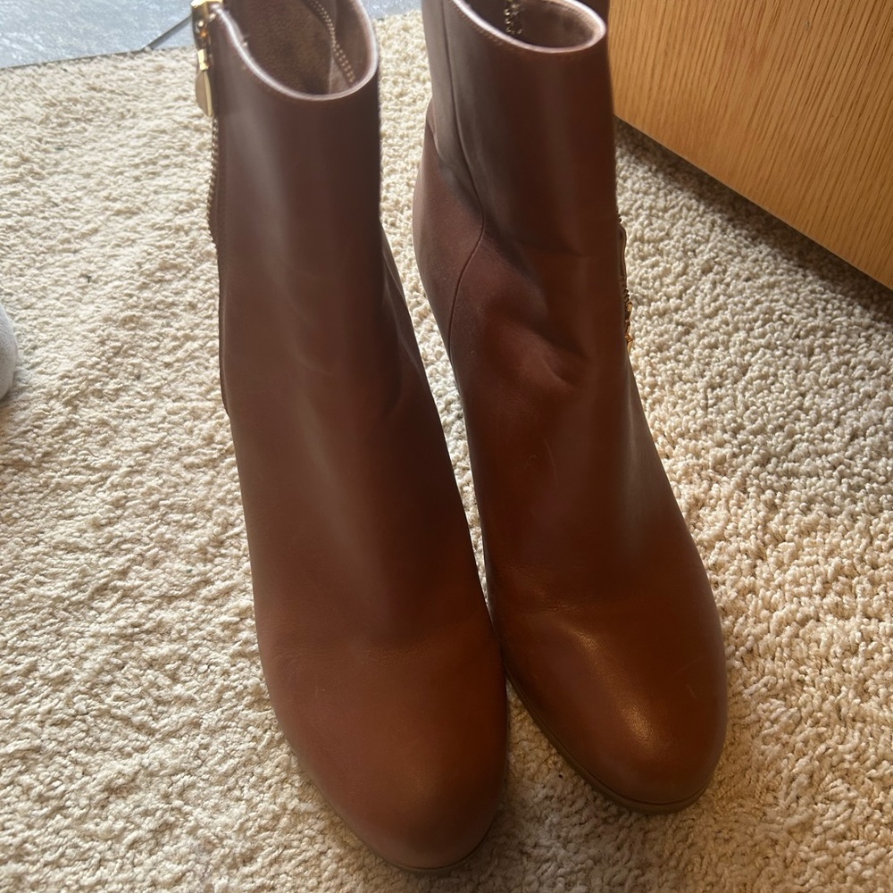 Brown Leather Ankle Boots